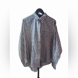 Tommy Hilfiger Women's Checkered Button Down Shirt - Black, White, Blue